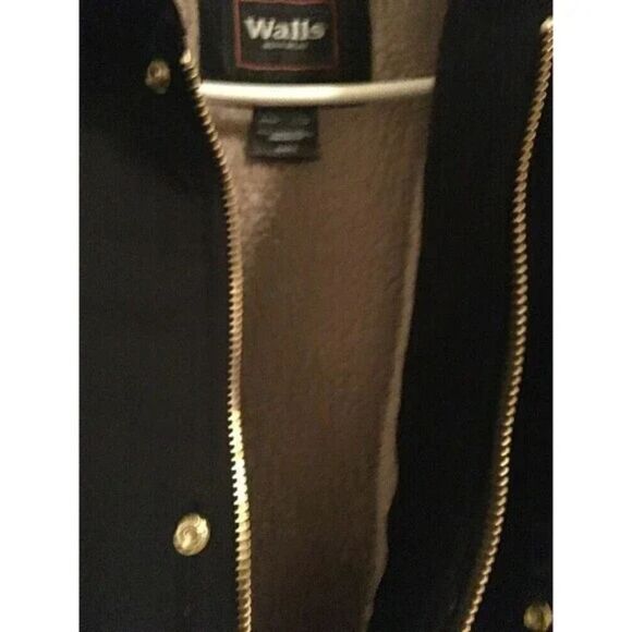 WALLS Workwear Mens Lined Heavy WorkWear Jacket Work Size Large Black - Picture 4 of 15